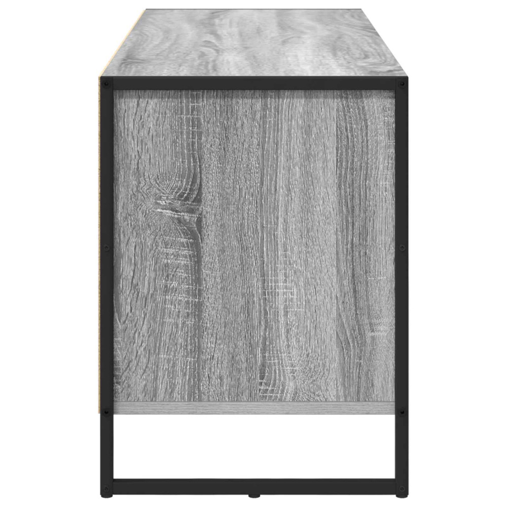 Produktbild för TV-skåp med låda Grå Sonoma 100 x 36 x 49.5 cm Konstruerat trä