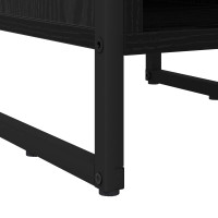 Produktbild för Sängbord 2 pcs Svart Ek 39.5 x 30 x 50 cm Konstruerat trä