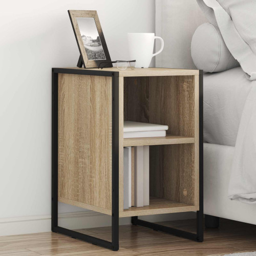 vidaXL Sängbord Sonoma 39.5 x 30 x 50 cm Konstruerat trä