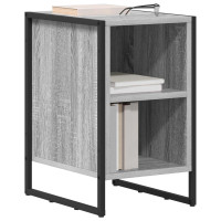 Produktbild för Sängbord 2 pcs Grå Sonoma 39.5 x 30 x 50 cm Konstruerat trä