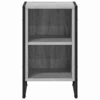 Produktbild för Sängbord 2 pcs Grå Sonoma 39.5 x 30 x 50 cm Konstruerat trä