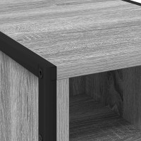 Produktbild för Sängbord 2 pcs Grå Sonoma 39.5 x 30 x 50 cm Konstruerat trä