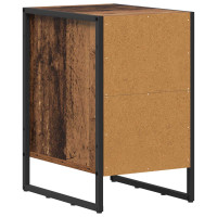 Produktbild för Sängbord 2 pcs Gammalt trä 39.5 x 30 x 50 cm Konstruerat trä