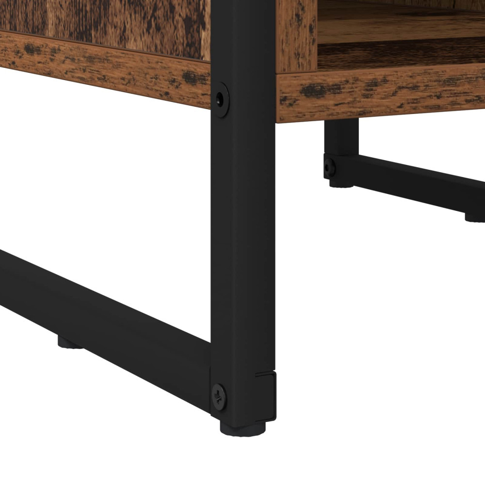 Produktbild för Sängbord 2 pcs Gammalt trä 39.5 x 30 x 50 cm Konstruerat trä