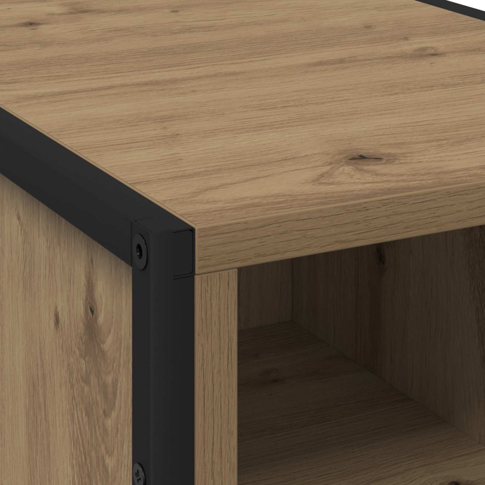 Produktbild för Sängbord 2 pcs Artisan Ek 39.5 x 30 x 50 cm Konstruerat trä