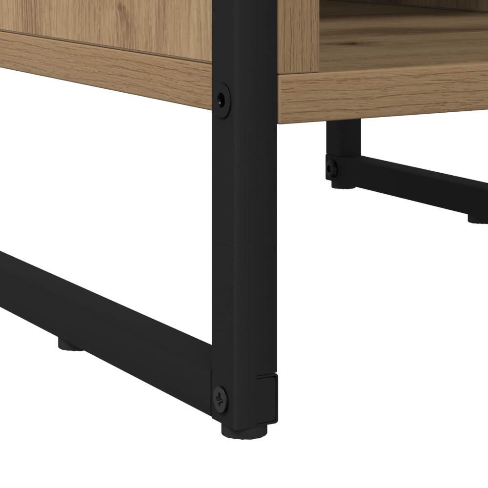 Produktbild för Sängbord 2 pcs Artisan Ek 39.5 x 30 x 50 cm Konstruerat trä