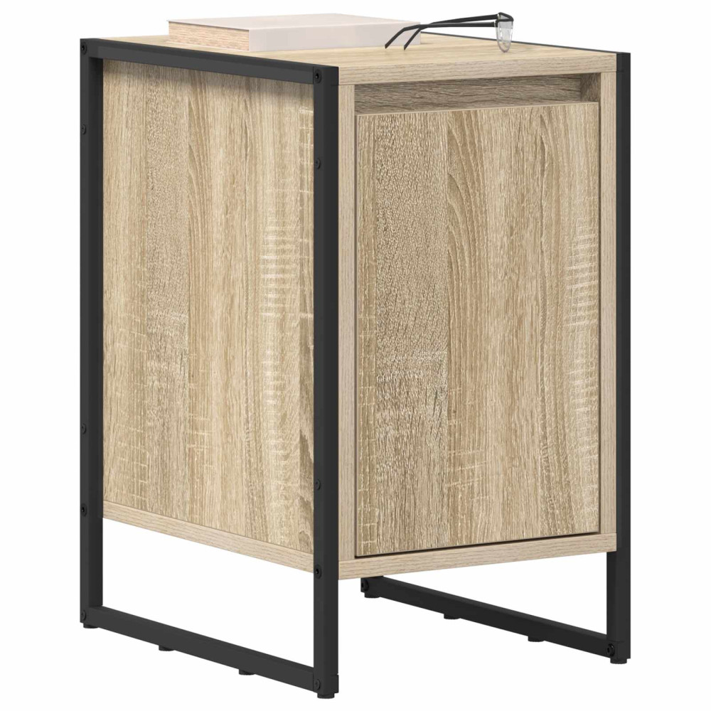 Produktbild för Sängbord 2 pcs Sonoma 39,5 x 30 x 50 cm Konstruerat trä
