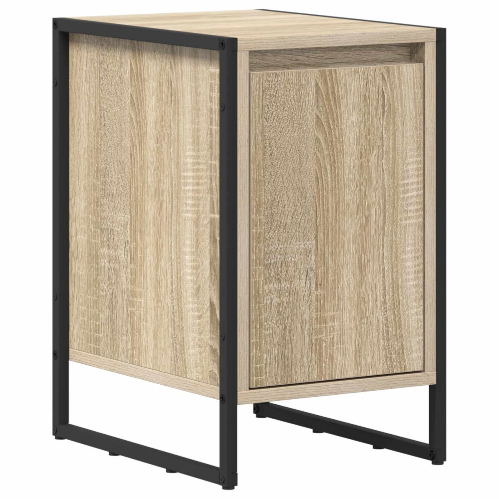Produktbild för Sängbord 2 pcs Sonoma 39,5 x 30 x 50 cm Konstruerat trä
