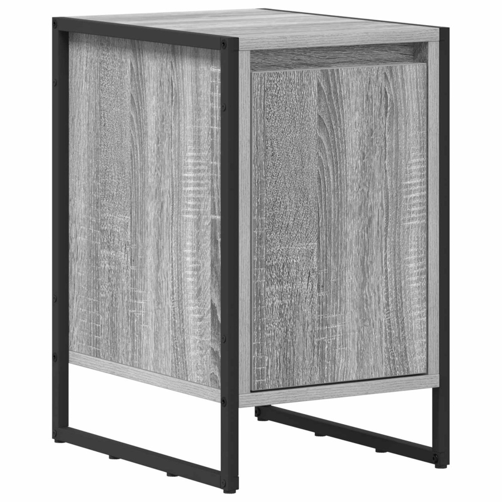 Produktbild för Sängbord 2 pcs Grå Sonoma 39,5 x 30 x 50 cm Konstruerat trä