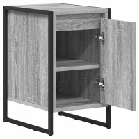 Produktbild för Sängbord 2 pcs Grå Sonoma 39,5 x 30 x 50 cm Konstruerat trä