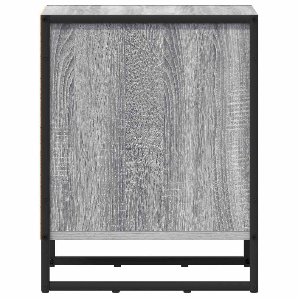 Produktbild för Sängbord 2 pcs Grå Sonoma 39,5 x 30 x 50 cm Konstruerat trä