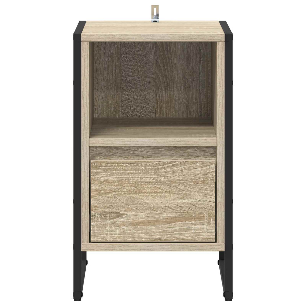 Produktbild för Sängbord med låda Sonoma 39,5 x 30 x 50 cm Konstruerat trä