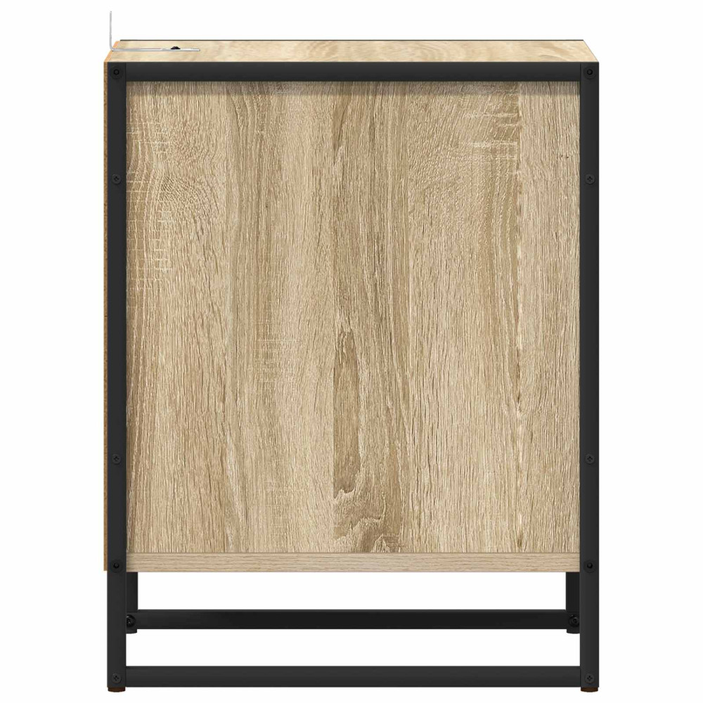 Produktbild för Sängbord med låda Sonoma 39,5 x 30 x 50 cm Konstruerat trä