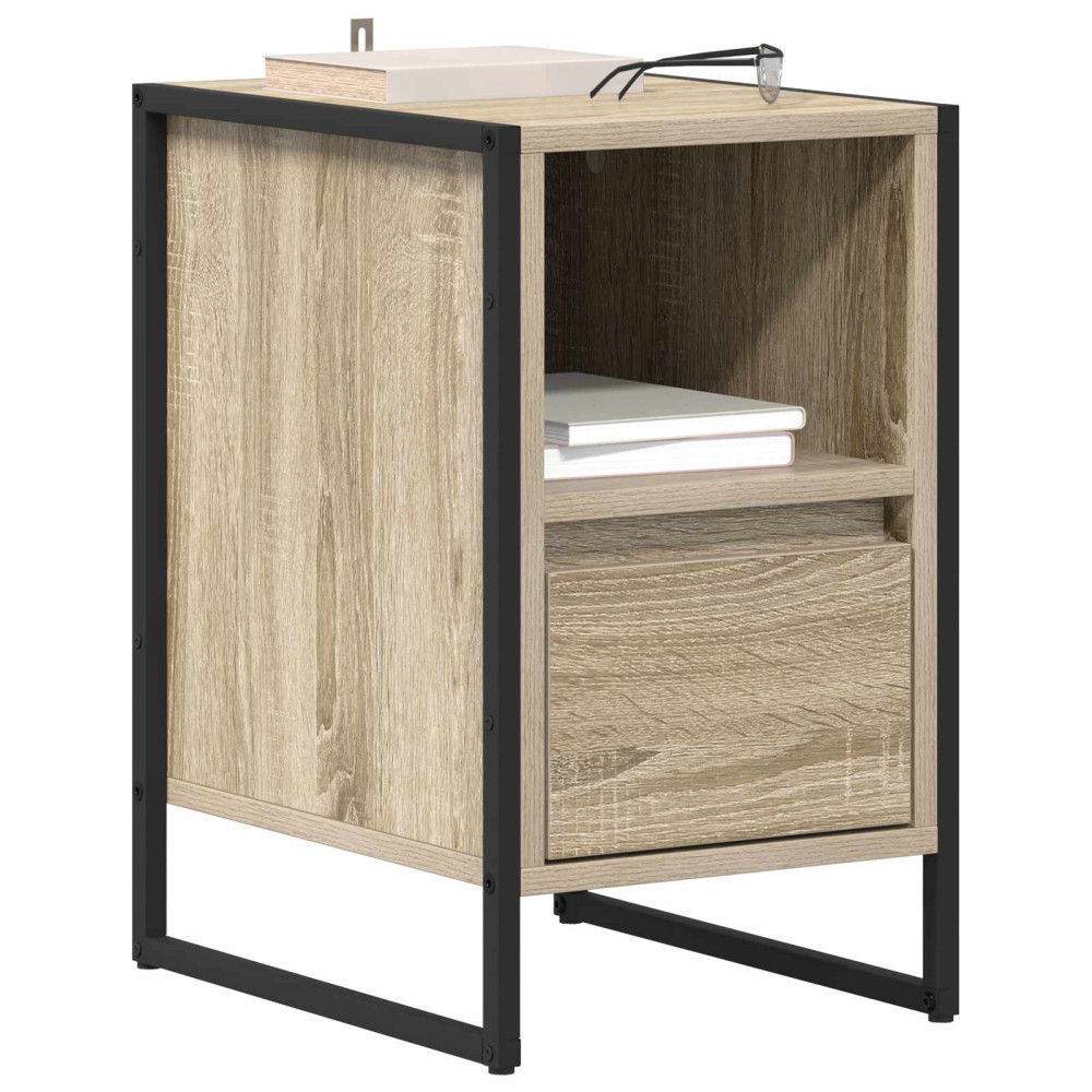 Produktbild för Sängbord 2 pcs Sonoma 39,5 x 30 x 50 cm Konstruerat trä