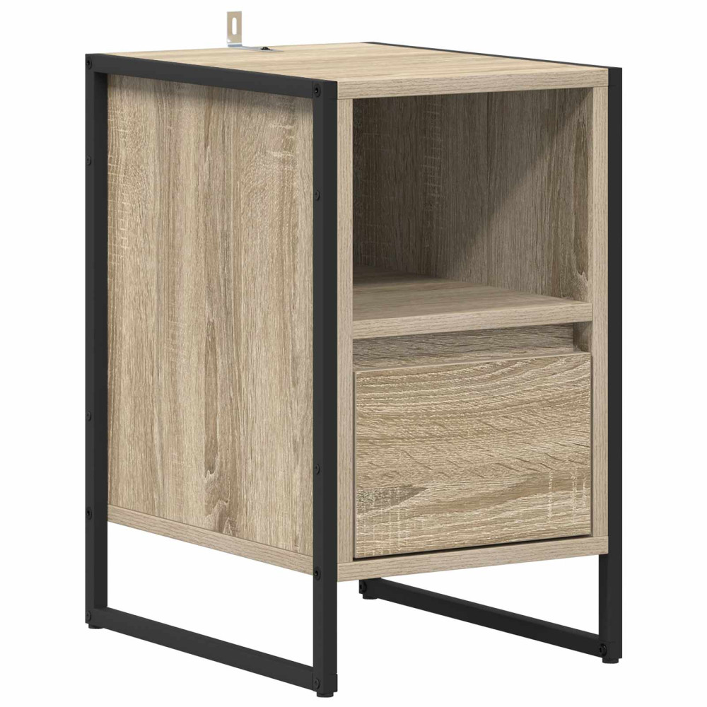 Produktbild för Sängbord 2 pcs Sonoma 39,5 x 30 x 50 cm Konstruerat trä