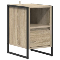 Produktbild för Sängbord 2 pcs Sonoma 39,5 x 30 x 50 cm Konstruerat trä