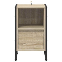Produktbild för Sängbord 2 pcs Sonoma 39,5 x 30 x 50 cm Konstruerat trä