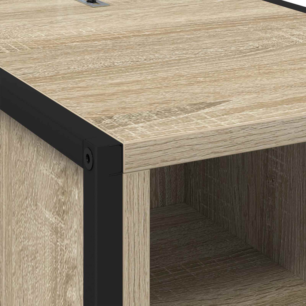 Produktbild för Sängbord 2 pcs Sonoma 39,5 x 30 x 50 cm Konstruerat trä