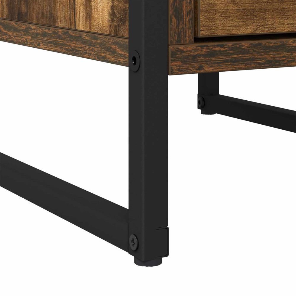 Produktbild för Sängbord med låda 2 pcs Rökek 39,5 x 30 x 50 cm Konstruerat trä