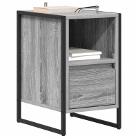 Produktbild för Sängbord 2 pcs Grå Sonoma 39,5 x 30 x 50 cm Konstruerat trä