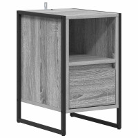 Produktbild för Sängbord 2 pcs Grå Sonoma 39,5 x 30 x 50 cm Konstruerat trä