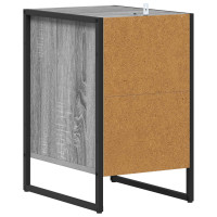 Produktbild för Sängbord 2 pcs Grå Sonoma 39,5 x 30 x 50 cm Konstruerat trä