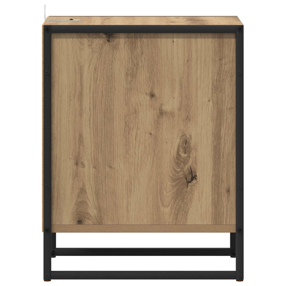 Produktbild för Sängbord med låda Artisan Ek 39,5 x 30 x 50 cm Konstruerat trä