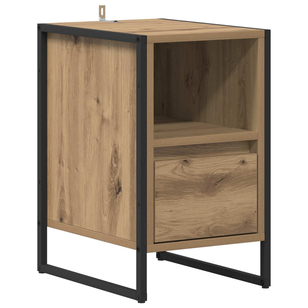 Produktbild för Sängbord 2 pcs Artisan Ek 39,5 x 30 x 50 cm Konstruerat trä