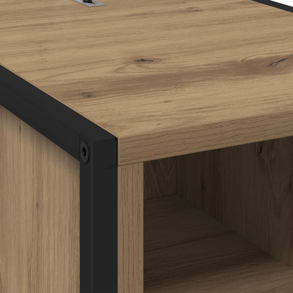 Produktbild för Sängbord 2 pcs Artisan Ek 39,5 x 30 x 50 cm Konstruerat trä