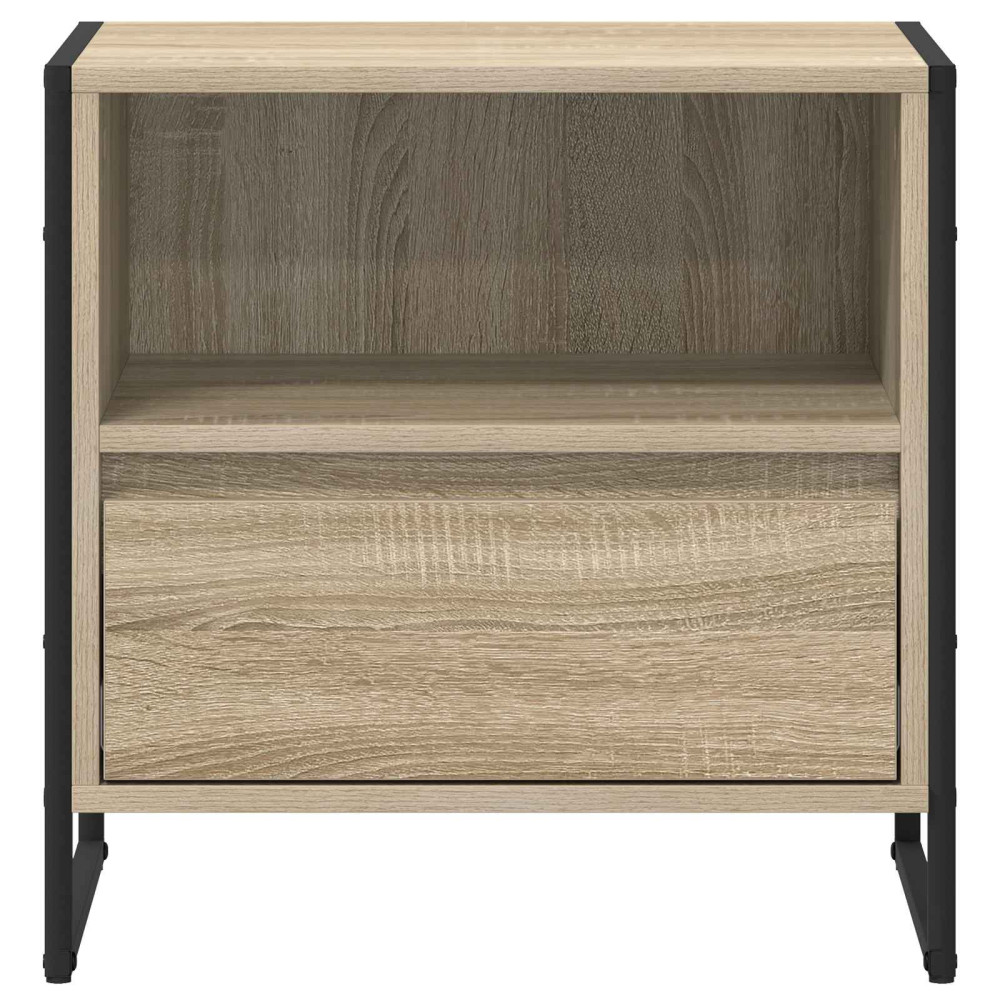 Produktbild för Sängbord med låda Sonoma 50 x 39,5 x 50 cm Konstruerat trä