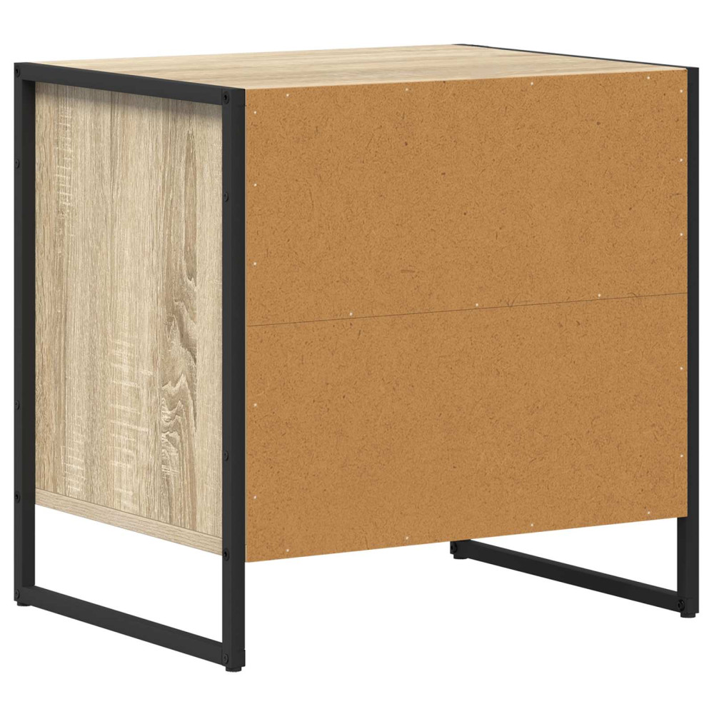Produktbild för Sängbord med låda Sonoma 50 x 39,5 x 50 cm Konstruerat trä