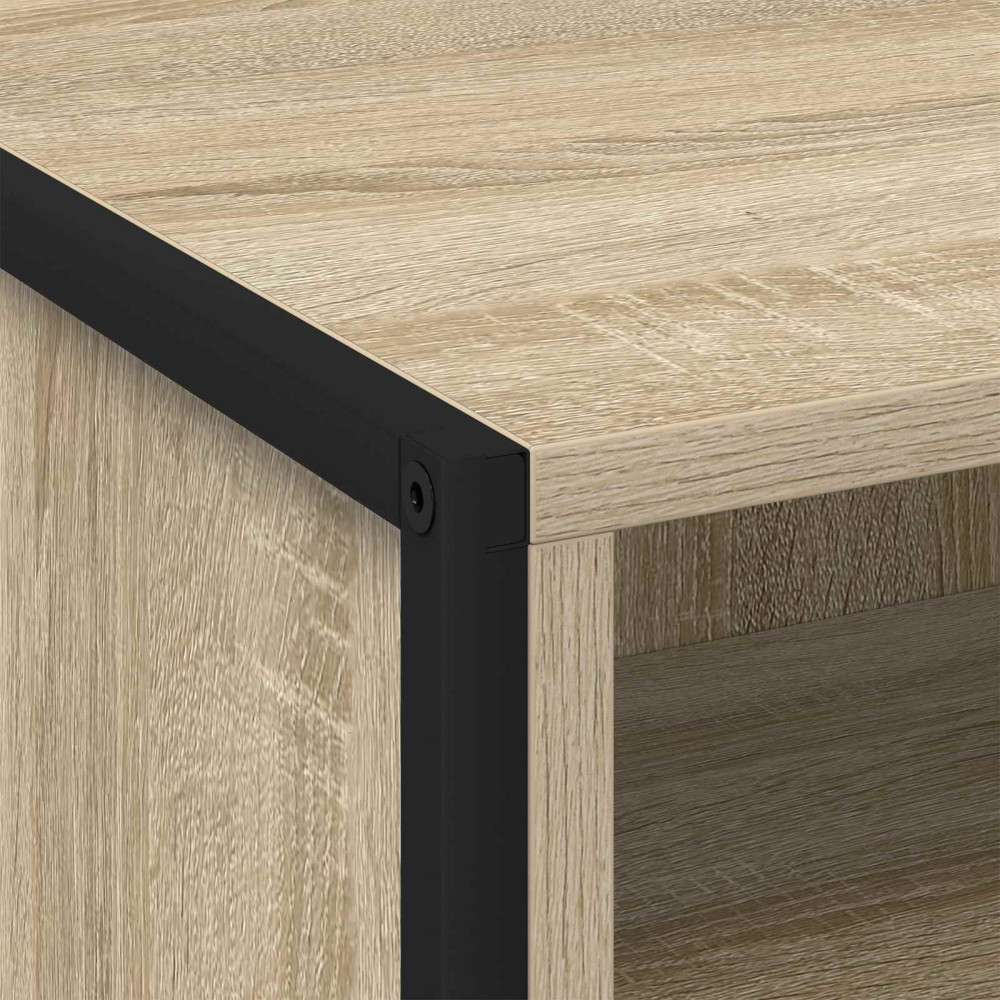 Produktbild för Sängbord med låda Sonoma 50 x 39,5 x 50 cm Konstruerat trä