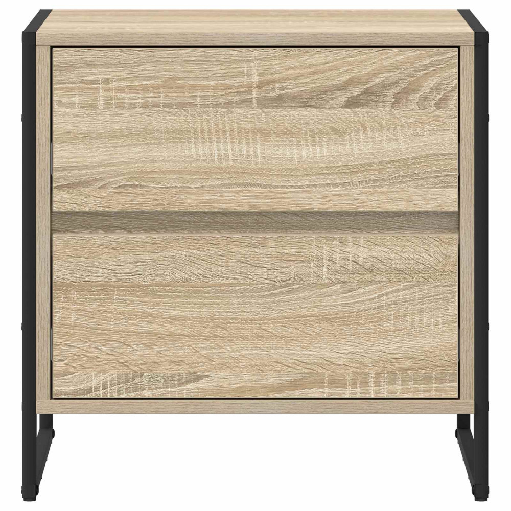 Produktbild för Sängbord med låda Sonoma 50 x 39,5 x 50 cm Konstruerat trä