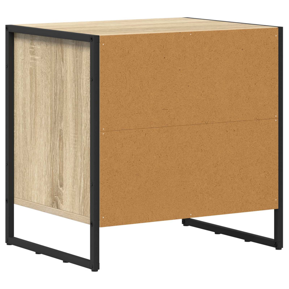 Produktbild för Sängbord med låda Sonoma 50 x 39,5 x 50 cm Konstruerat trä