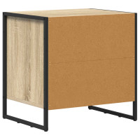 Produktbild för Sängbord med låda Sonoma 50 x 39,5 x 50 cm Konstruerat trä