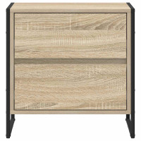 Produktbild för Sängbord 2 pcs Sonoma 50 x 39,5 x 50 cm Konstruerat trä