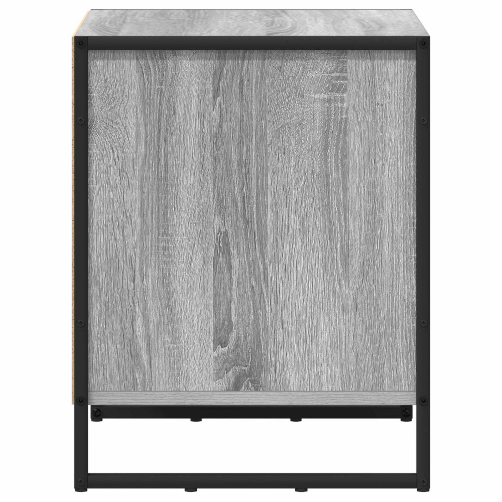 Produktbild för Sängbord 2 pcs Grå Sonoma 50 x 39,5 x 50 cm Konstruerat trä