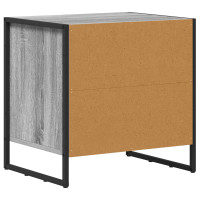 Produktbild för Sängbord 2 pcs Grå Sonoma 50 x 39,5 x 50 cm Konstruerat trä