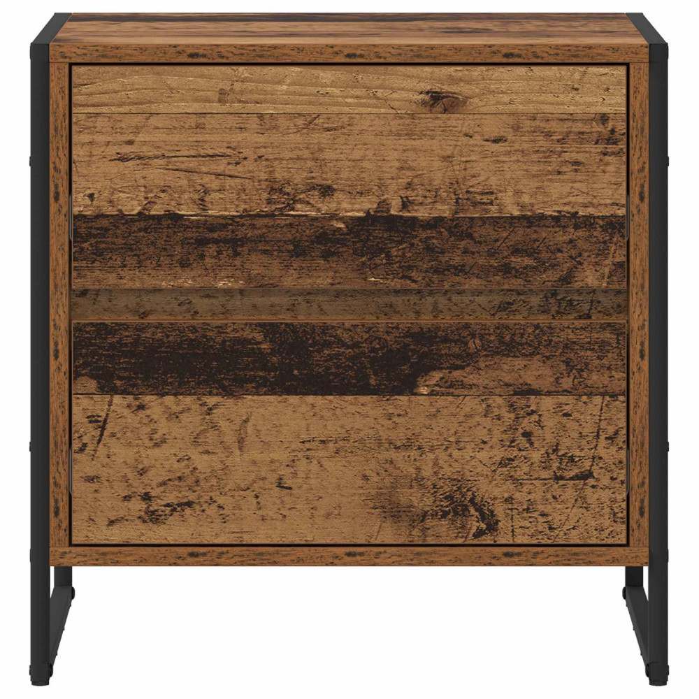 Produktbild för Sängbord 2 pcs Gammalt trä 50 x 39,5 x 50 cm Konstruerat trä