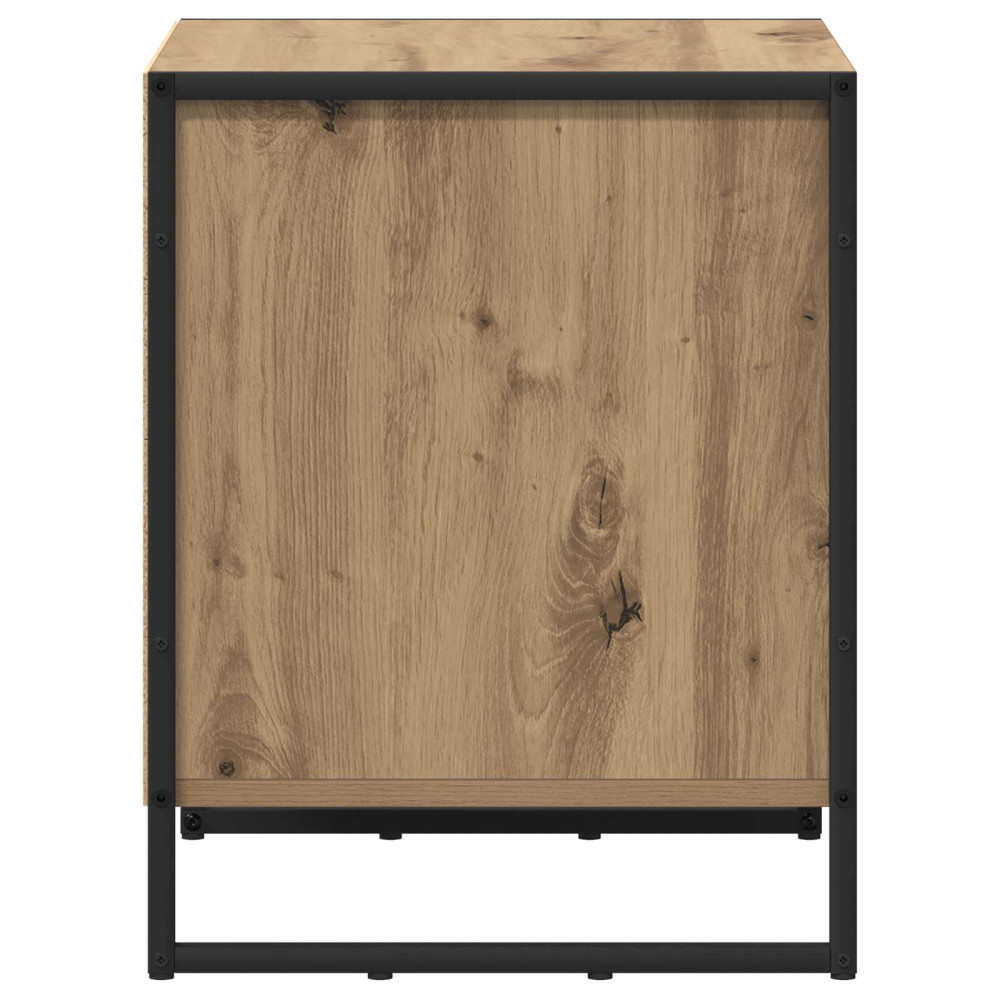 Produktbild för Sängbord 2 st Artisan Ek 50 x 39,5 x 50 cm Konstruerat trä