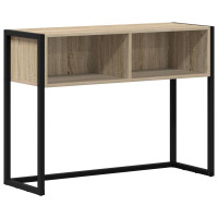Produktbild för Sidobord med lagring Sonoma 100 x 36 x 75 cm Konstruerat trä