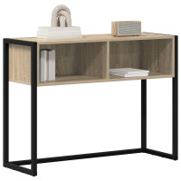 Produktbild för Sidobord med lagring Sonoma 100 x 36 x 75 cm Konstruerat trä