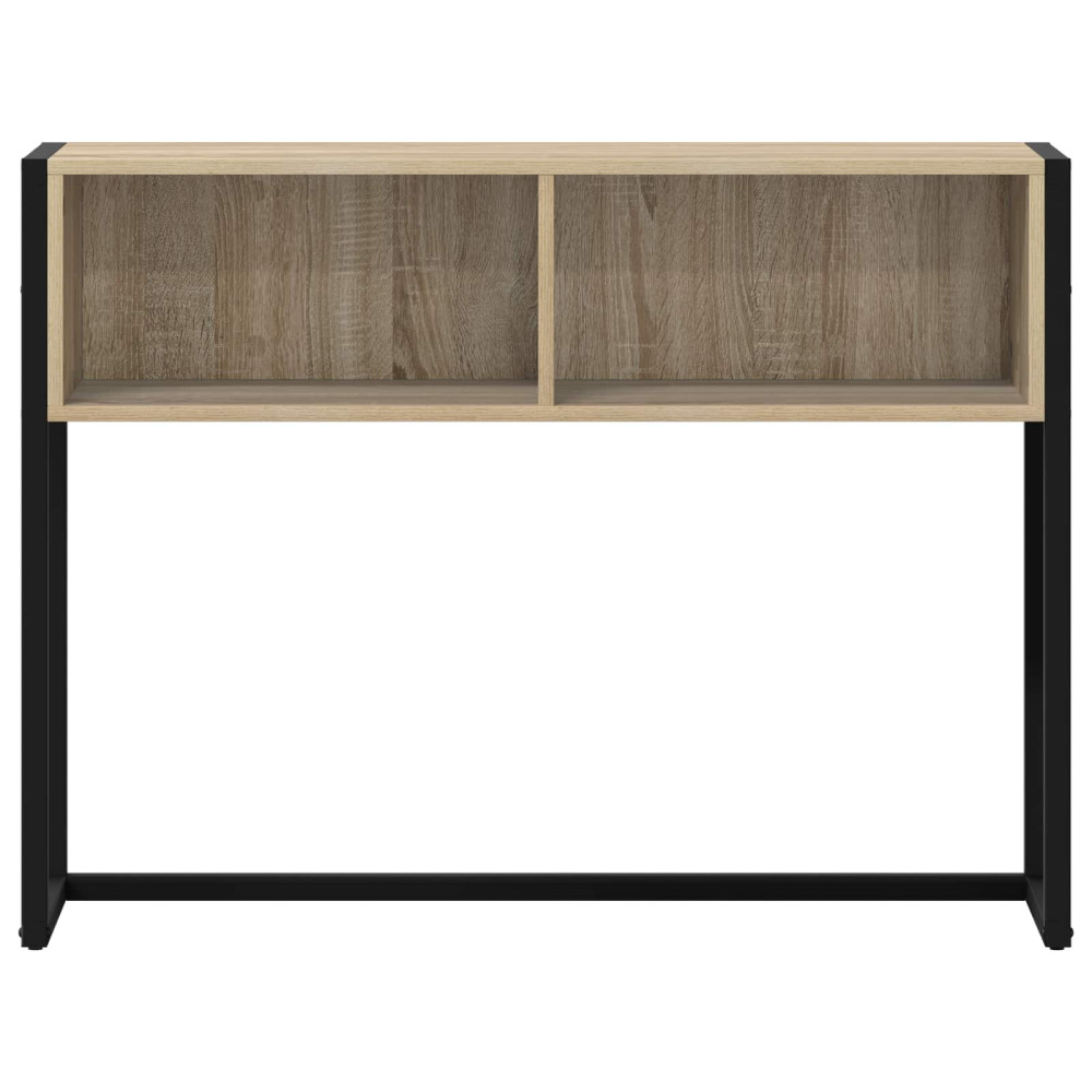 Produktbild för Sidobord med lagring Sonoma 100 x 36 x 75 cm Konstruerat trä