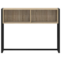 Produktbild för Sidobord med lagring Sonoma 100 x 36 x 75 cm Konstruerat trä