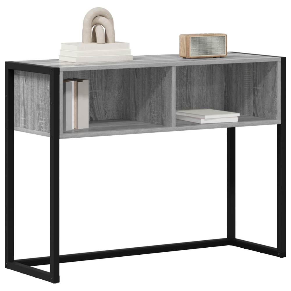 Produktbild för Sidobord Grå Sonoma 100 x 36 x 75 cm Konstruerat trä