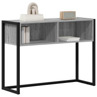 Produktbild för Sidobord Grå Sonoma 100 x 36 x 75 cm Konstruerat trä