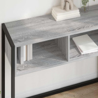 Produktbild för Sidobord Grå Sonoma 100 x 36 x 75 cm Konstruerat trä
