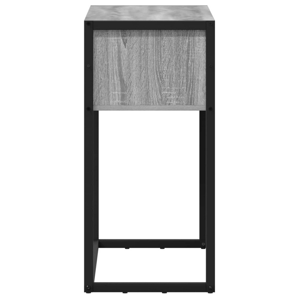 Produktbild för Sidobord Grå Sonoma 100 x 36 x 75 cm Konstruerat trä