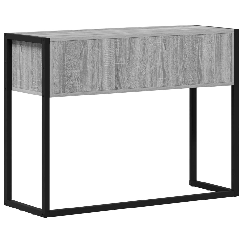 Produktbild för Sidobord Grå Sonoma 100 x 36 x 75 cm Konstruerat trä