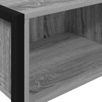 Produktbild för Sidobord Grå Sonoma 100 x 36 x 75 cm Konstruerat trä